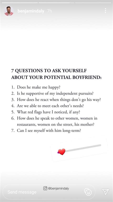 7 Questions To Ask Yourself About Your Potential Boyfriend He Makes