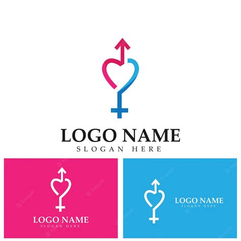 Logo De Symbole De Genre Du Sexe Et De Légalité Des Hommes Et Des Femmes Illustration