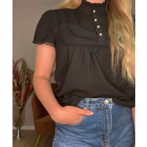 Continue Isabella Ss Bluse Black Jydepottendk