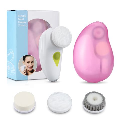 Rechargeable Handheld In Electric Facial Cleansing System Scrubber