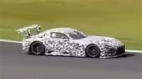 Toyota Gr Gt3 Concept Spied Testing On The Track With Throaty Exhaust