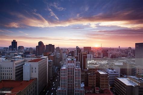 Skyline Of Johannesburg City Center Johannesburg Gauteng Province South