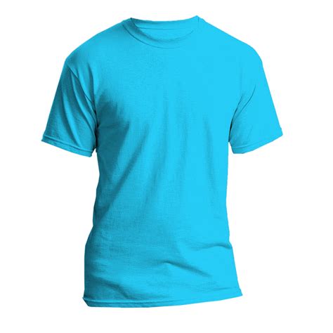Sky Blue Round Neck Tshirt Branding And Printing Solutions Company In