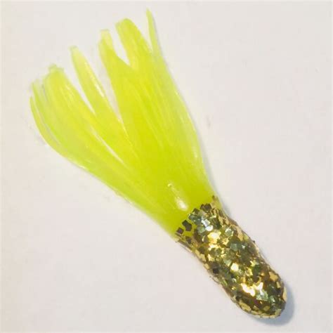 2 Ultimate Crappie Tube Jig Skirts 20 Pack Gold Glitchartreuse Ebay