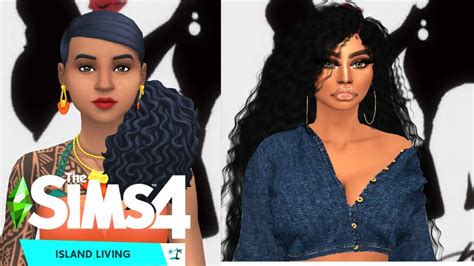 Sims 4 Cas Cc Folder And Sim Download Sims 4 Island Living Youtube