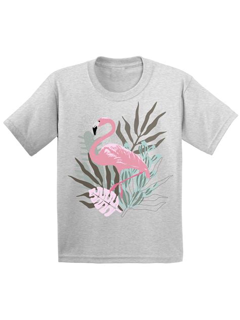 Awkward Styles Awkward Styles Floral Flamingo Youth Shirt Cute Summer