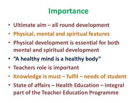 Health education