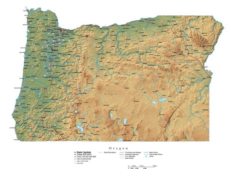 Detailed Map Of Oregon Cities