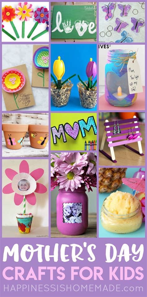 Easy Mothers Day Crafts For Kids Happiness Is Homemade