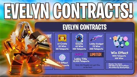 Evelyn Contracts In Roblox Bedwars Roblox Bedwars Concept Youtube