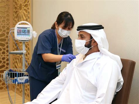 How old do i have to be to receive the vaccine? UAE's NCEMA top official receives first dose of Covid-19 ...