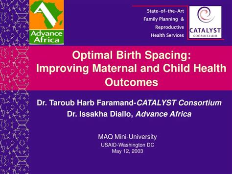 Ppt Optimal Birth Spacing Improving Maternal And Child Health