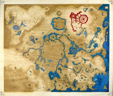 Hyrule Map Breath Of The Wild World Map Atlas Images And Photos Finder