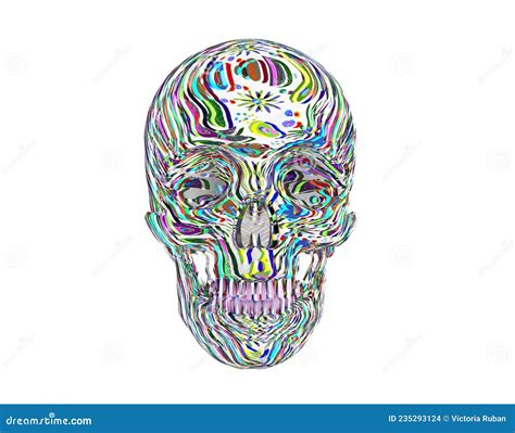 An Abstract Creative Skull Stock Illustration Illustration Of Face