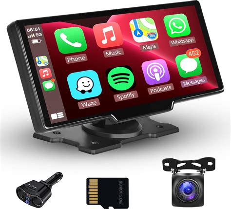 Portable Carplay Screen Rimoody Inch Wireless Apple Carplay Car