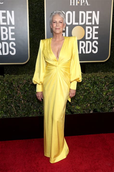 Jamie Lee Curtis Jokes About Her Cleavage Baring Golden Globes Look
