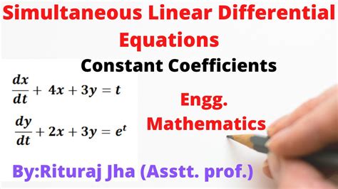 Simultaneous Linear Differential Equations With Constant Coefficients