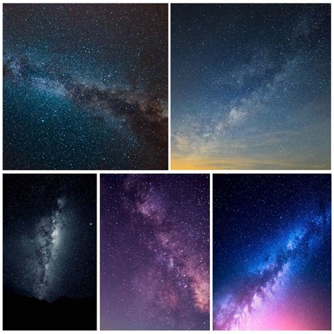 50 Cosmic Night Skies Photoshop Overlays Night Skies Etsy