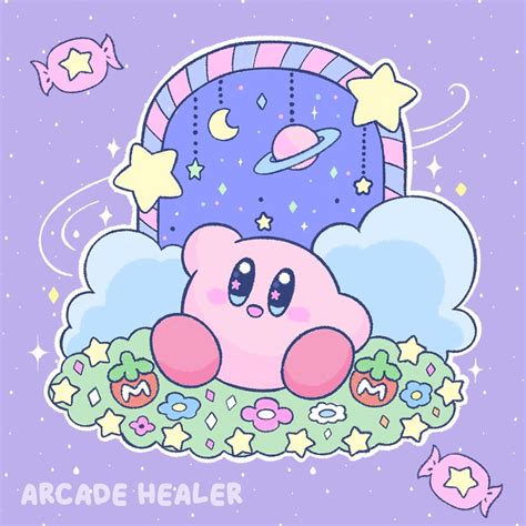 Kirby Arcadehealer Cute Little Drawings Cute Drawings Kawaii Art