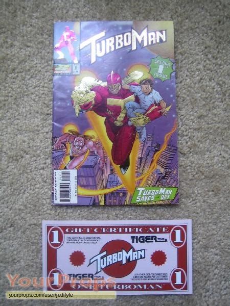 1996 talking turbo man deluxe 13.5 action figure tiger electronics sealed boxed. Jingle All The Way Turboman Comic and Gift Certificate ...