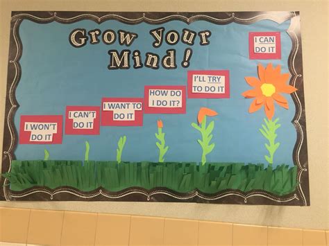 Classroom Bulletin Board Growth Mindset Growth Mindset Display