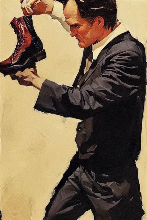 Quentin Tarantino Holding Feet Licking Painting Stable Diffusion Openart