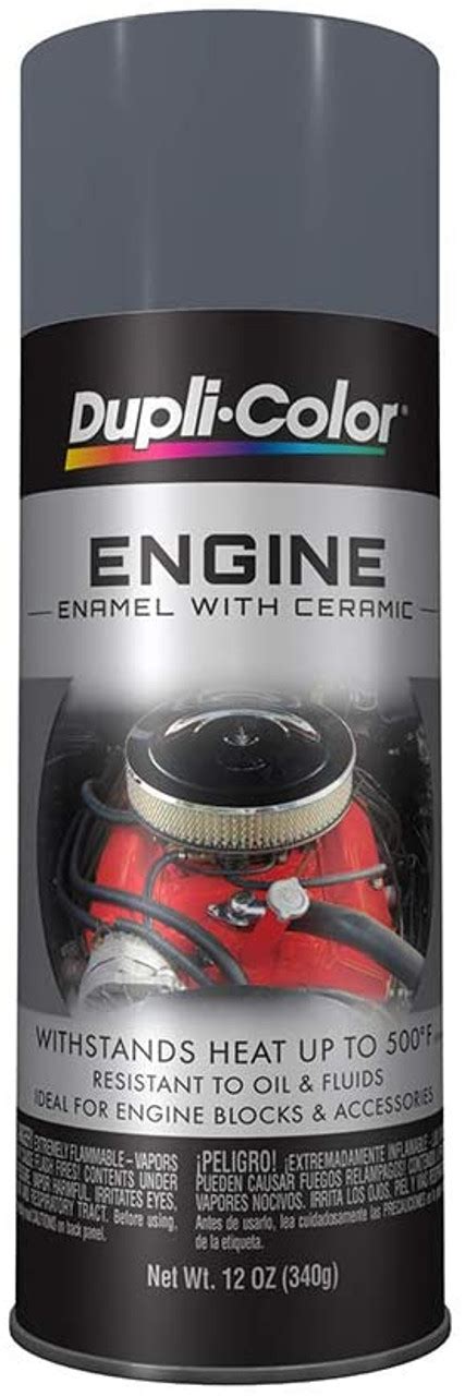 Duplicolor DE1611 Engine Enamel Paint, New Ford Gray, 12 Oz Can | JB Tools