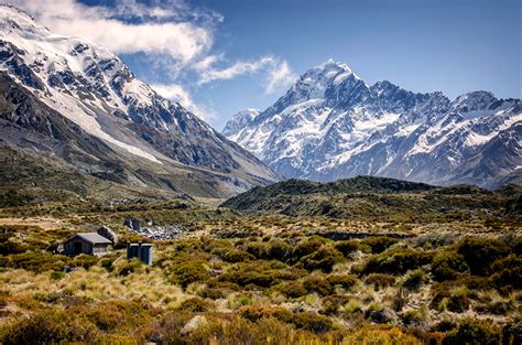 Bilder Von Neuseeland Mount Cook Ein Tal Berg Natur