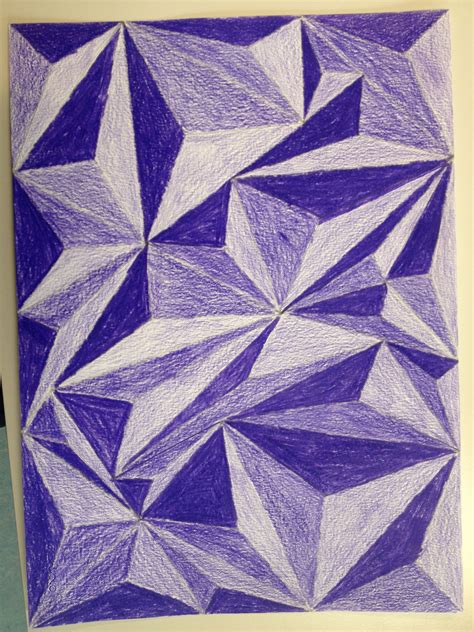 Value Triangles Geometric Art Collaborative Art 7th Grade Art