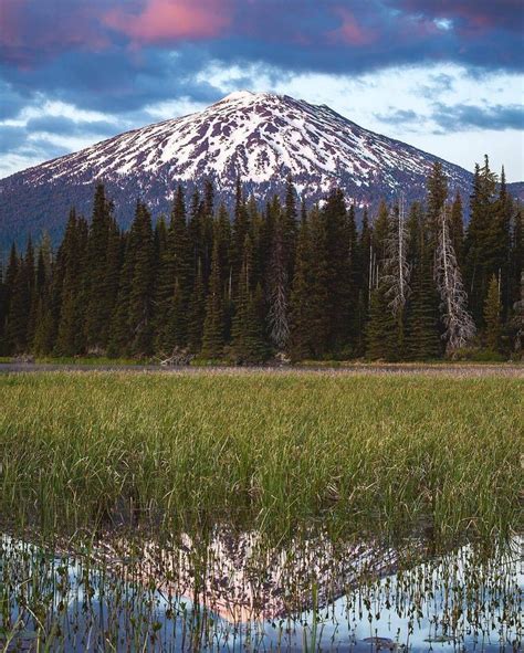 Photo From Richbacon Mt Bachelor Reflected In Hosmer Lake
