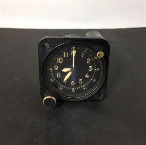 Vintage Waltham Aircraft Mechanical Aviation Military Clock Type A 13a1