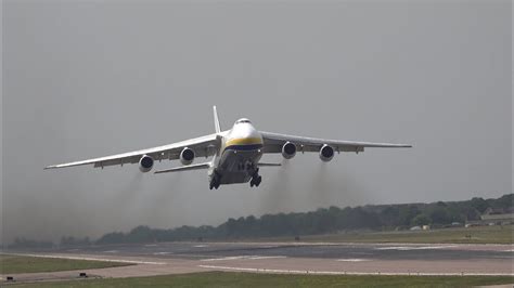 Louded And Loud Antonov An 124 Takeoff From Brize Norton Youtube
