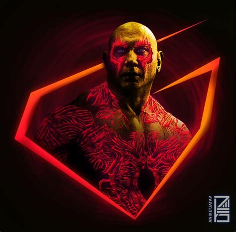 Neon Drax Made By Aniketjatav Marvel Artwork Marvel Superheroes