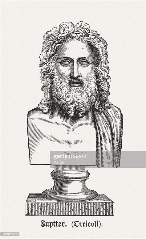 Jupiter Ancient Bust Published In 1878 High Res Vector Graphic Getty