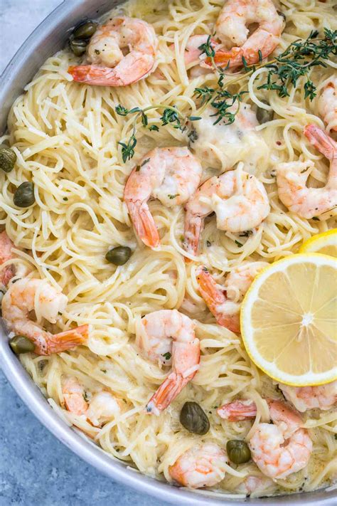 creamy pasta with shrimp recipe creamy garlic shrimp pasta recipbestes