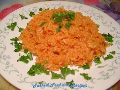 Turkish Food Recipes Tomato Pilaf Domatesli Pilav