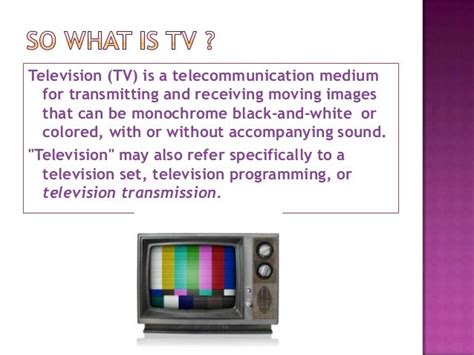 What Is Television