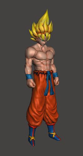 December 3, 2004released in au: 3D Printed Super Saiyan Goku - Dragon Ball Z by Gnarly 3D ...
