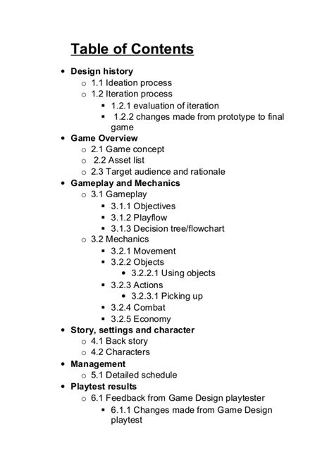The plot, the characters, the core concepts, the game concept art, for example, plays a vital role in the game design document. Game design document