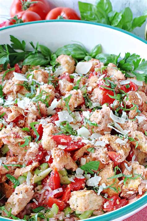 Italian Panzanella Salad Kudos Kitchen By Renee