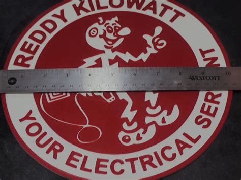 10 Vintage Reddy Kilowatt Electrical Sign Wall Hanging Etsy