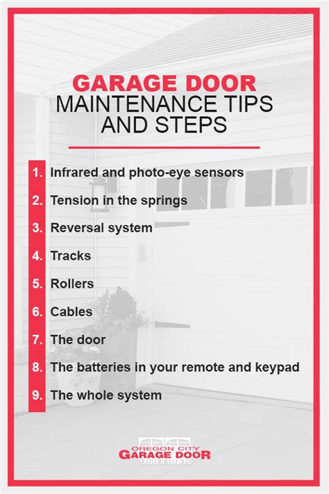 3 Garage Door Maintenance Tips And Steps Oregon City Garage Doors