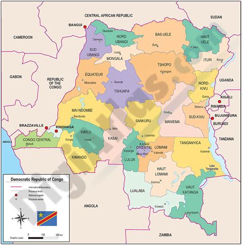 Map Of Democratic Republic Of The Congo Kinshasa