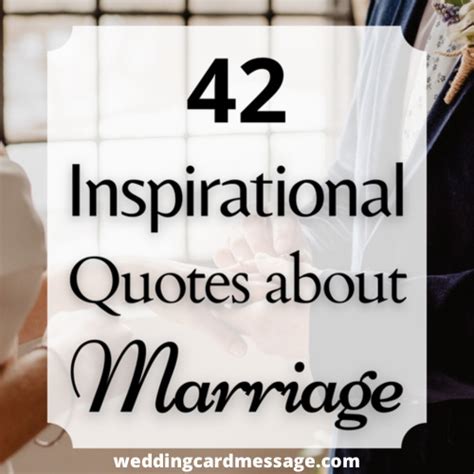 42 inspirational quotes about marriage and love wedding card message