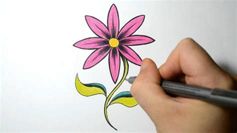 Hoontoidly Simple Pink Rose Drawing Images