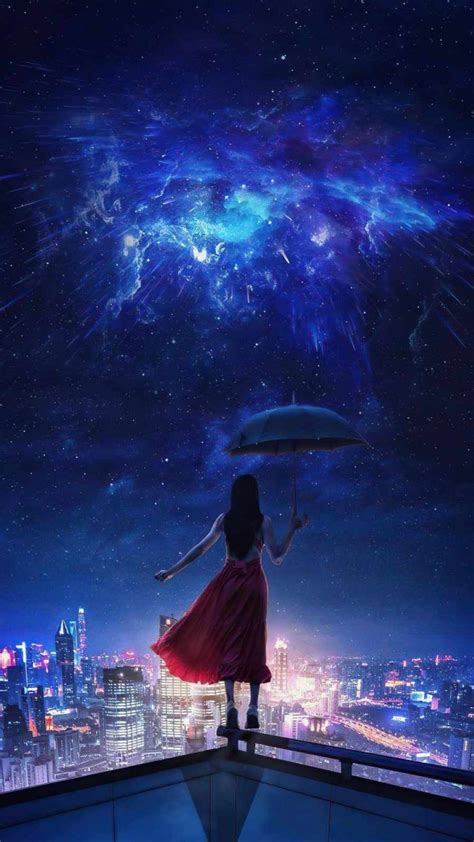 Night Alone White Skirt Girl Iphone Wallpapers Iphone Wallpapers In