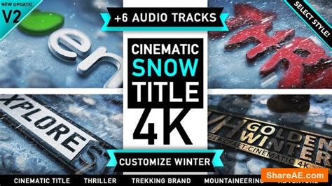 Videohive Cinematic Winter Logo After Effects Project Free After