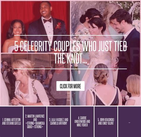 5 Celebrity Couples Who Just Tied The Knot Celebs