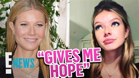 Gwyneth Paltrow Says Daughter Apple Gives Her Hope E News Youtube