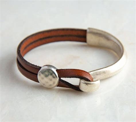 Leather Cuff Bracelet For Women Genuine Leather Wrap Etsy Leather